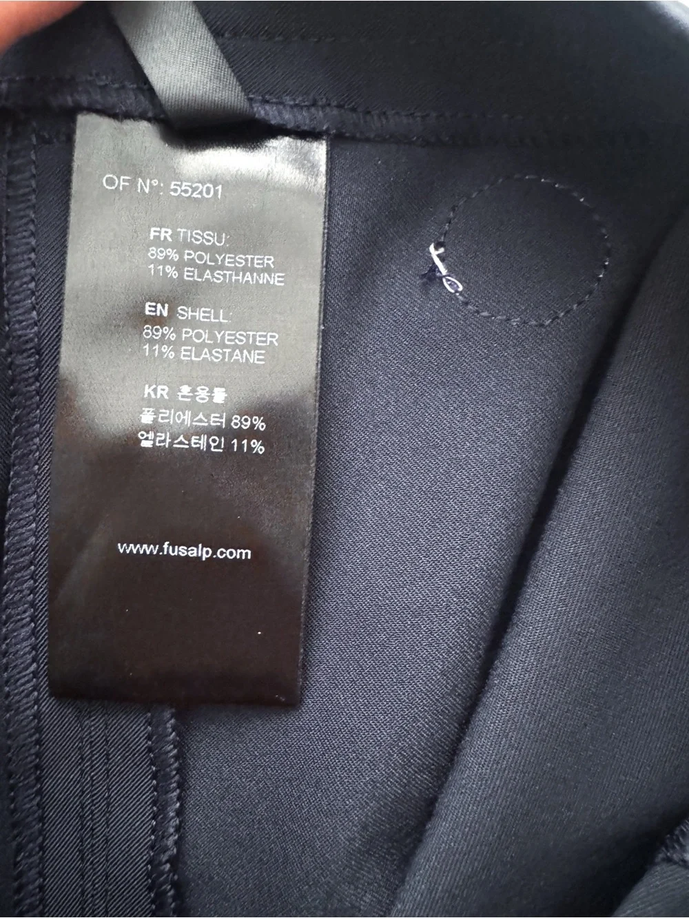 Fusalp Trousers Pants Navy Blue Zip Pocket